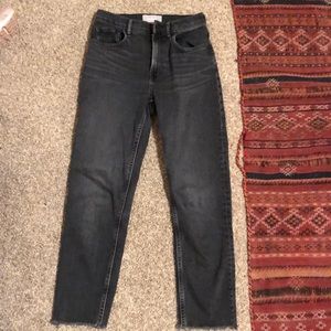 everlane high rise straight ankle jean